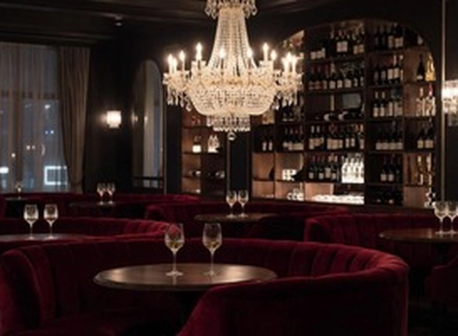 Private luxury wine lounge for discreet online findom connections